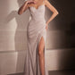 Vestido Ladivine Amoris T707 de dama de honor sin tirantes corte A