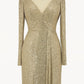 Ladivine Amoris T801 Long Sleeve Sheath Sequin Evening Gown