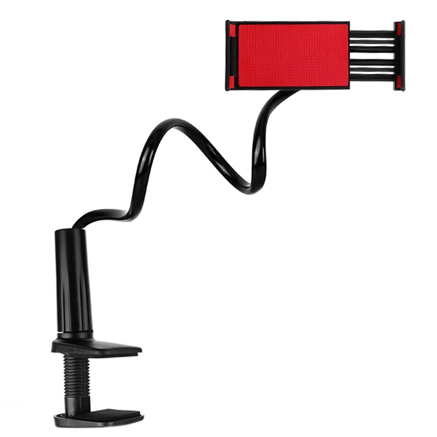 Soporte de cuello de cisne para tablet con clip giratorio 360°