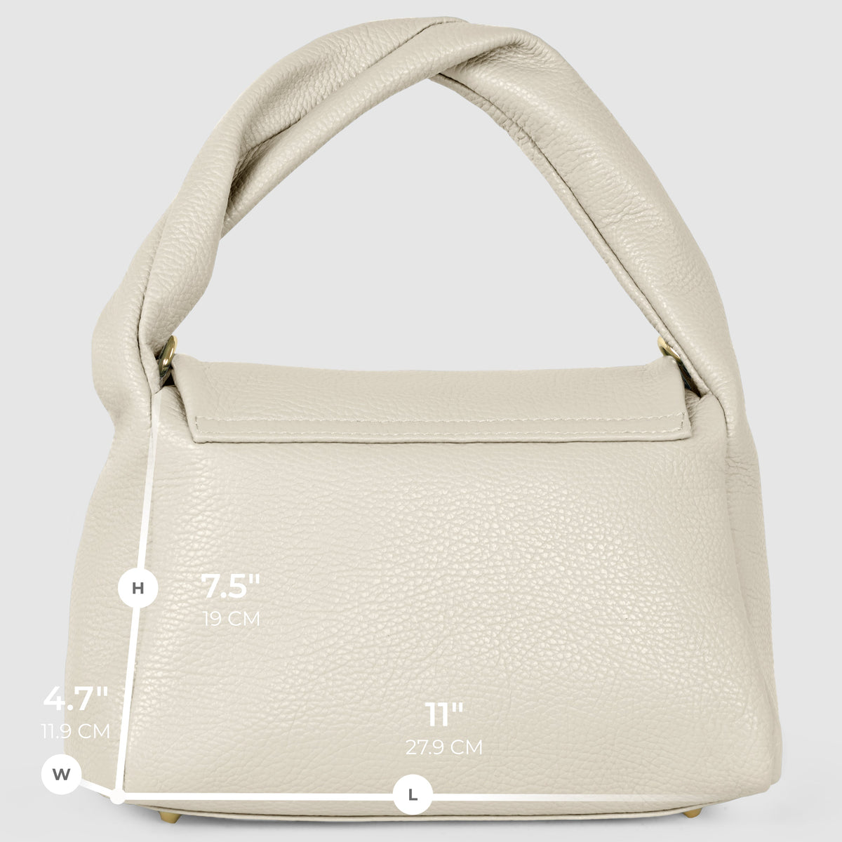 Italian Full-Grain Leather Top-Handle Bag | Perugia