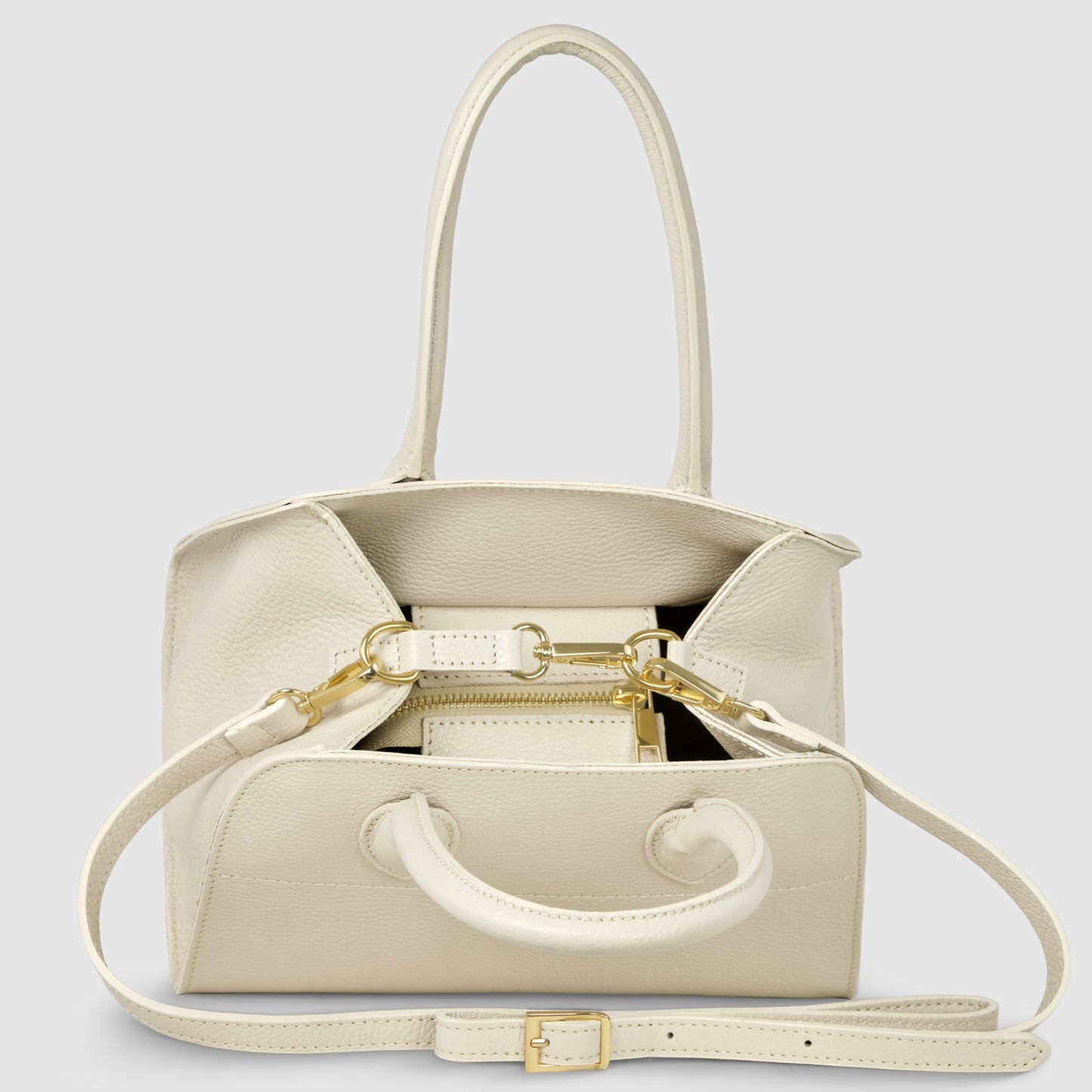 Italian Full-Grain Leather Top-Handle Bag | Sanremo