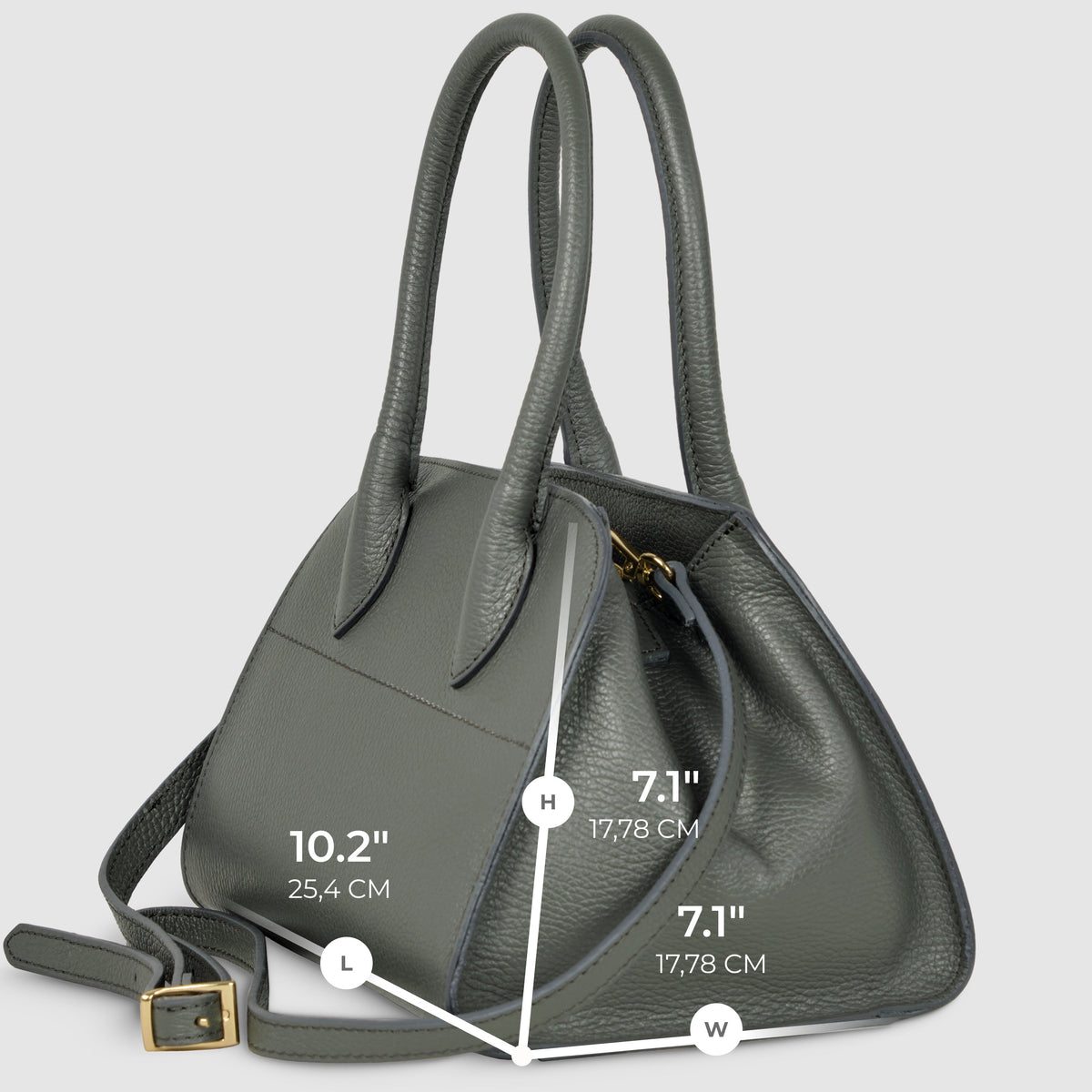 Italian Full-Grain Leather Top-Handle Bag | Sanremo