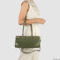 Italian Genuine Suede & Full-Grain Leather Shoulder Bag | Lodi