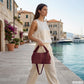 Italian Genuine Suede Shoulder Bag | Ferrara