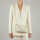 Italian Genuine Basketweave-Embossed Suede Crossbody Bag | Bergamo