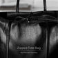 Italian Metallic Full-Grain Leather Tote Bag | Vinci