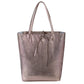 Italian Metallic Full-Grain Leather Tote Bag | Vinci