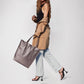 Italian Metallic Full-Grain Leather Tote Bag | Vinci