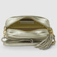 Italian Metallic Full-Grain Leather Crossbody Bag | Napoli