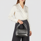 Italian Metallic Full-Grain Leather Top-Handle Bag | Trieste