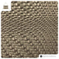 Italian Genuine Basketweave-Embossed Metallic Suede Crossbody Bag | Bari