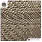 Italian Genuine Basketweave-Embossed Metallic Suede Top-Handle Bag | Imperia