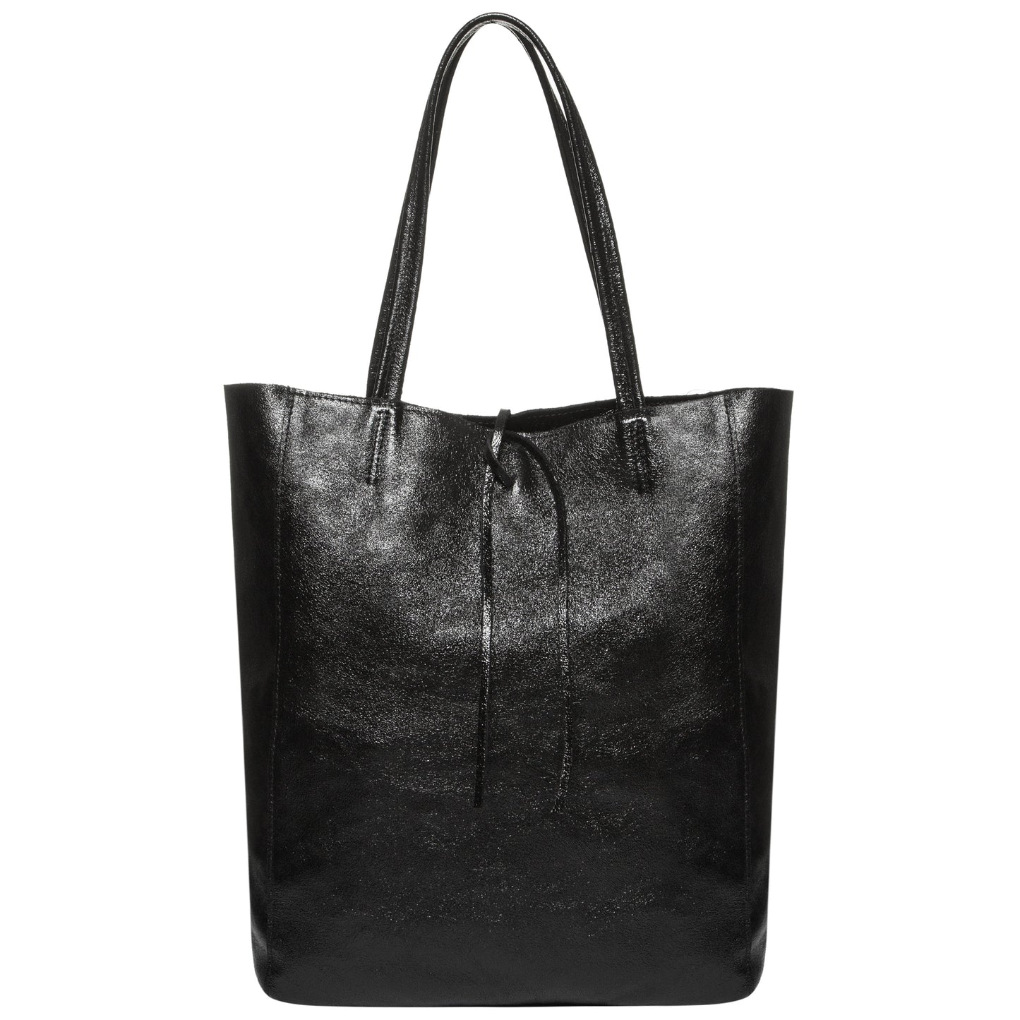 Italian Genuine Metallic Suede Tote Bag | Pisa
