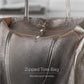 Italian Genuine Metallic Suede Tote Bag | Pisa