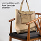 Italian Genuine Metallic Suede Tote Bag | Pisa