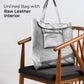 Italian Genuine Metallic Suede Tote Bag | Pisa