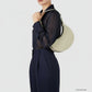 Italian Genuine Suede & Full-Grain Leather Shoulder Bag | Arezzo