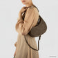 Italian Genuine Suede & Full-Grain Leather Shoulder Bag | Arezzo