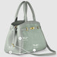 Italian Genuine Suede & Full-Grain Leather Top-Handle Bag | Forlì