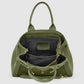Italian Genuine Suede & Full-Grain Leather Top-Handle Bag | Forlì