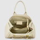 Italian Genuine Suede & Full-Grain Leather Top-Handle Bag | Forlì
