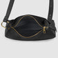 Italian Genuine Suede & Full-Grain Leather Crossbody Bag | Cremona