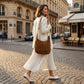 Italian Genuine Suede Hobo Bag | Belluno