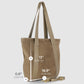 Italian Genuine Suede & Full-Grain Leather Tote Bag | Varese