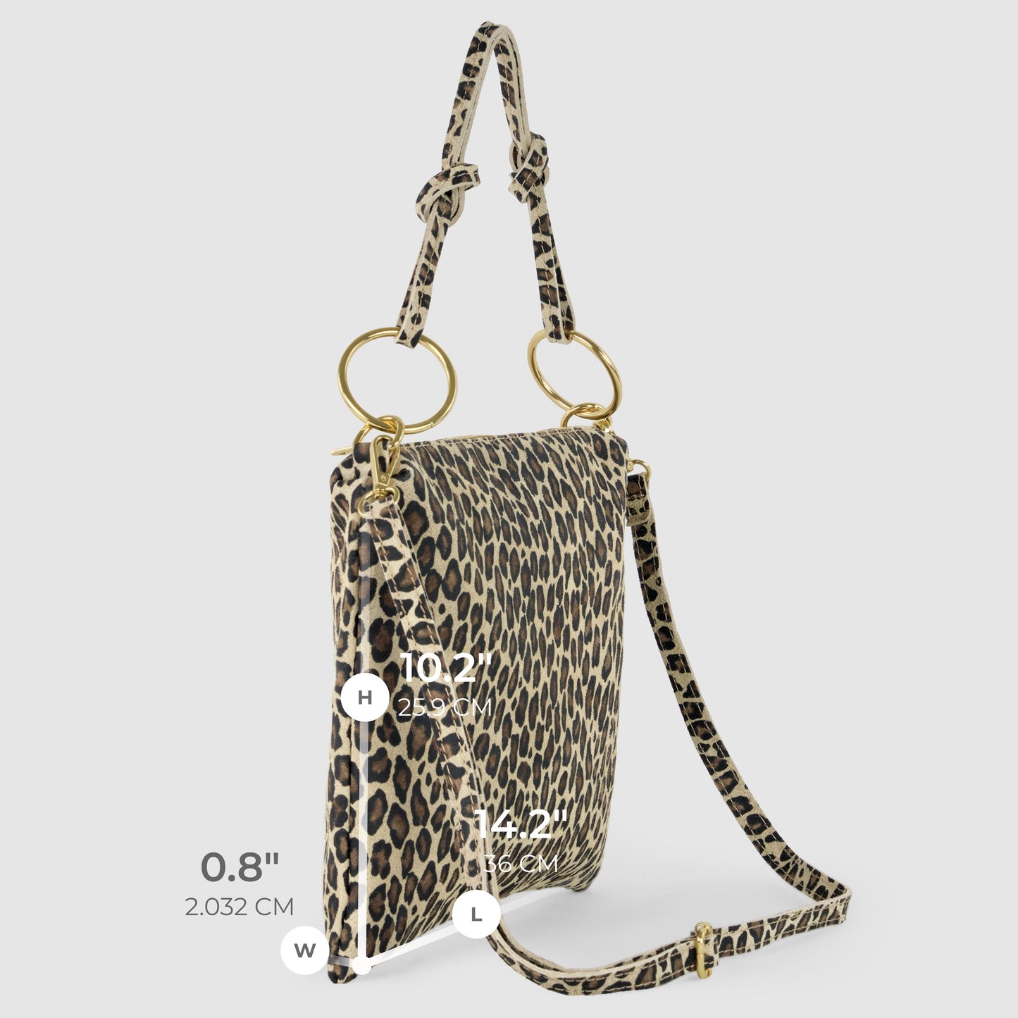 Italian Genuine Suede Shoulder Bag | Modena