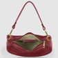 Italian Genuine Suede & Full-Grain Leather Shoulder Bag | Arezzo