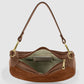 Italian Genuine Suede & Full-Grain Leather Shoulder Bag | Arezzo