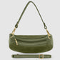Italian Genuine Suede & Full-Grain Leather Shoulder Bag | Arezzo