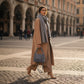 Italian Genuine Suede Top-Handle Bag | Ravenna