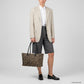 Italian Genuine Suede & Full-Grain Leather Tote Bag | Bologna