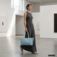 Italian Genuine Suede & Full-Grain Leather Tote Bag | Bologna