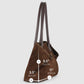 Italian Genuine Suede & Full-Grain Leather Tote Bag | Bologna