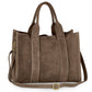 Italian Genuine Suede Tote Bag | Brianza