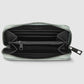 Italian Genuine Woven-Embossed Metallic Suede Wallet | Pesaro