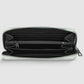 Italian Genuine Woven-Embossed Metallic Suede Wallet | Trento