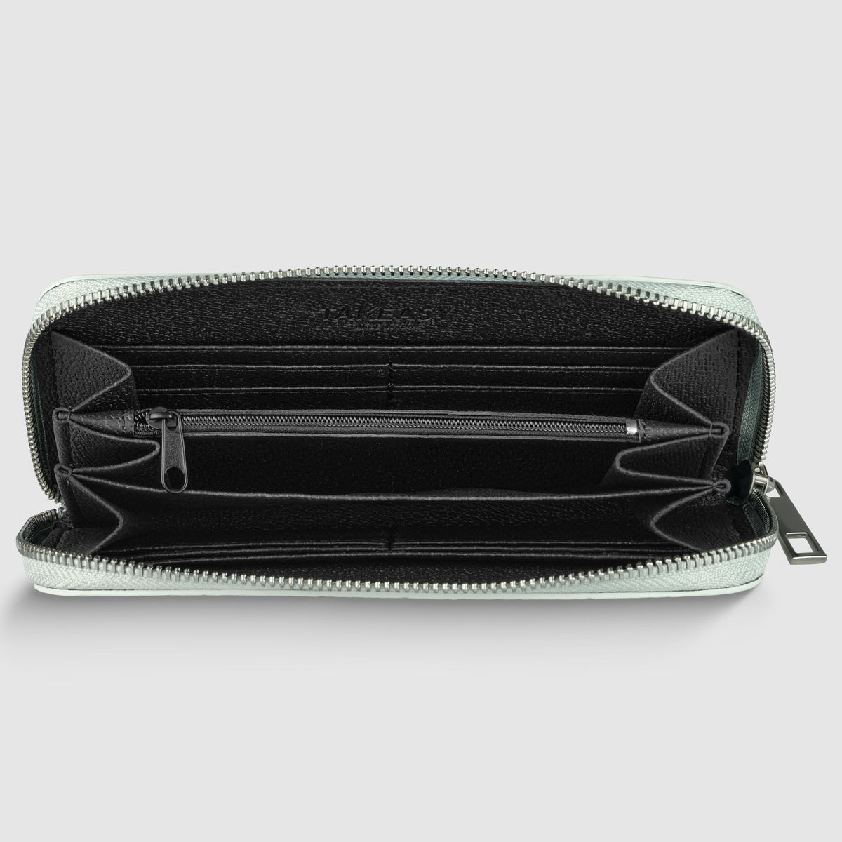 Italian Genuine Woven-Embossed Metallic Suede Wallet | Trento