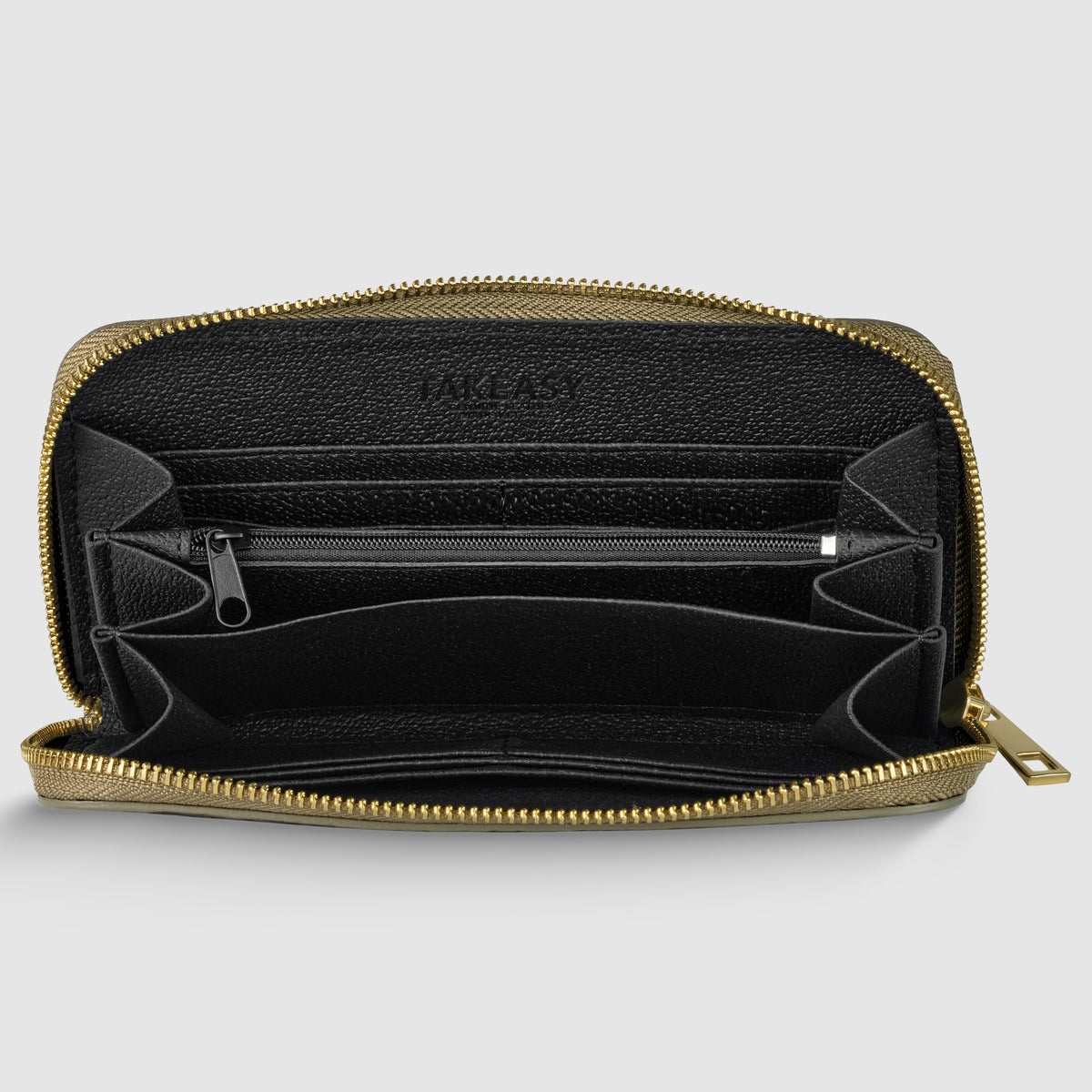 Italian Genuine Woven-Embossed Metallic Suede Wallet | Trento