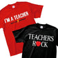 Teachers Rock or Teacher Superpower T-Shirt