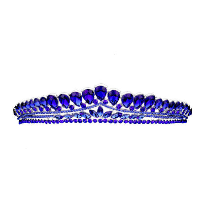 Teardrop Cluster Detailed Princess Tiara