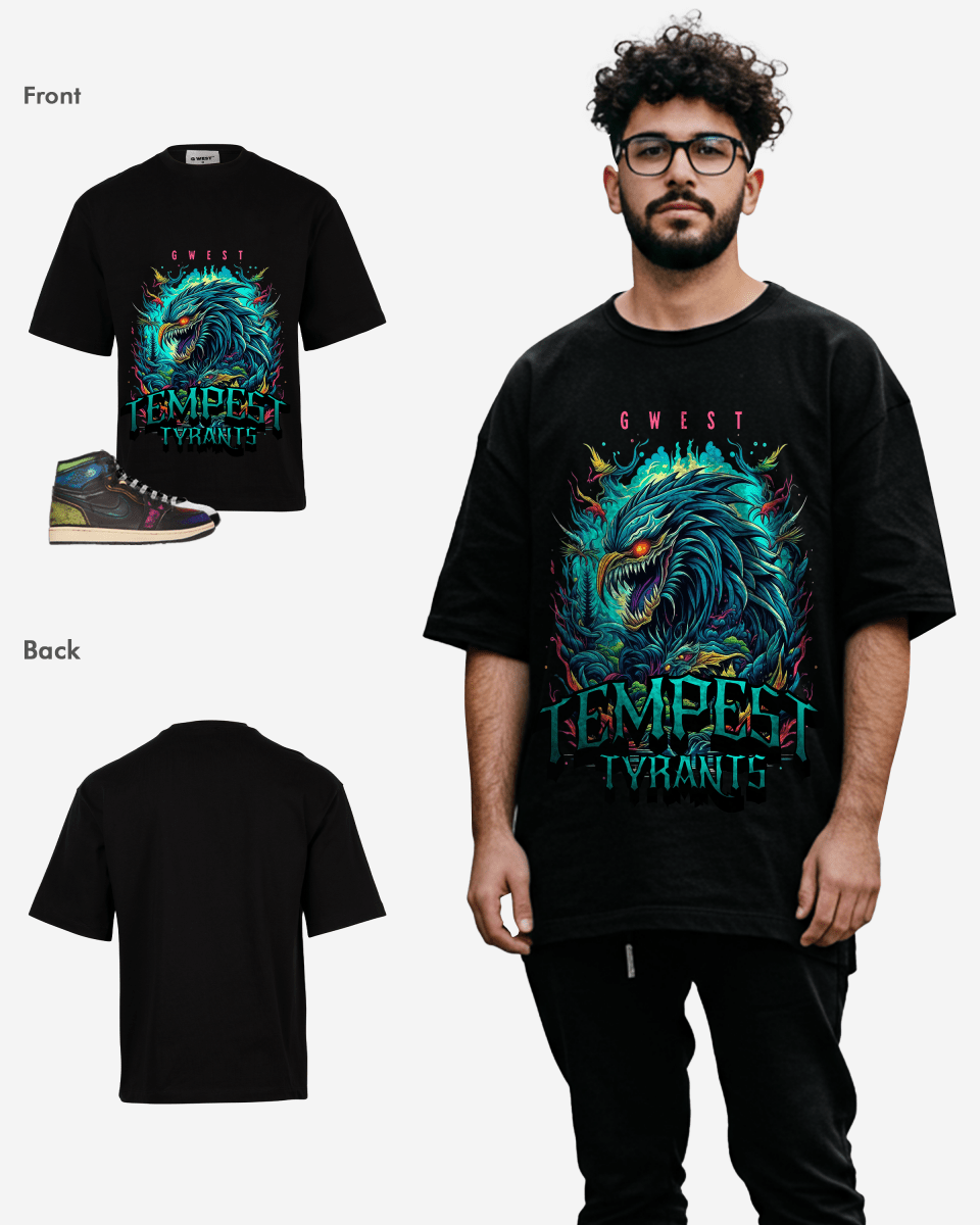 G West Tempest Tyrants Oversized T-Shirt Mens