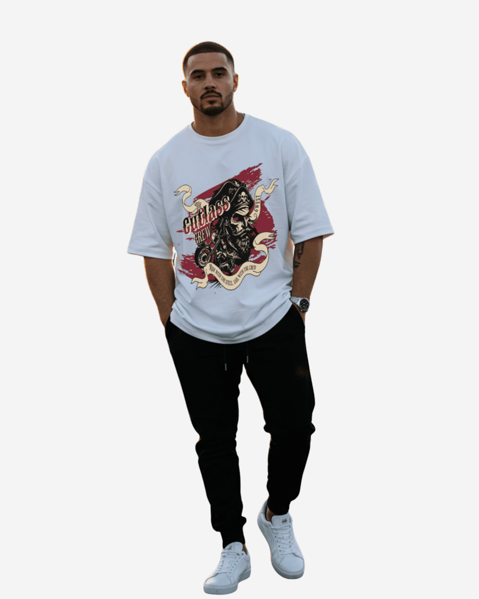 G West The Cutlass Crew Oversized T-Shirt Mens