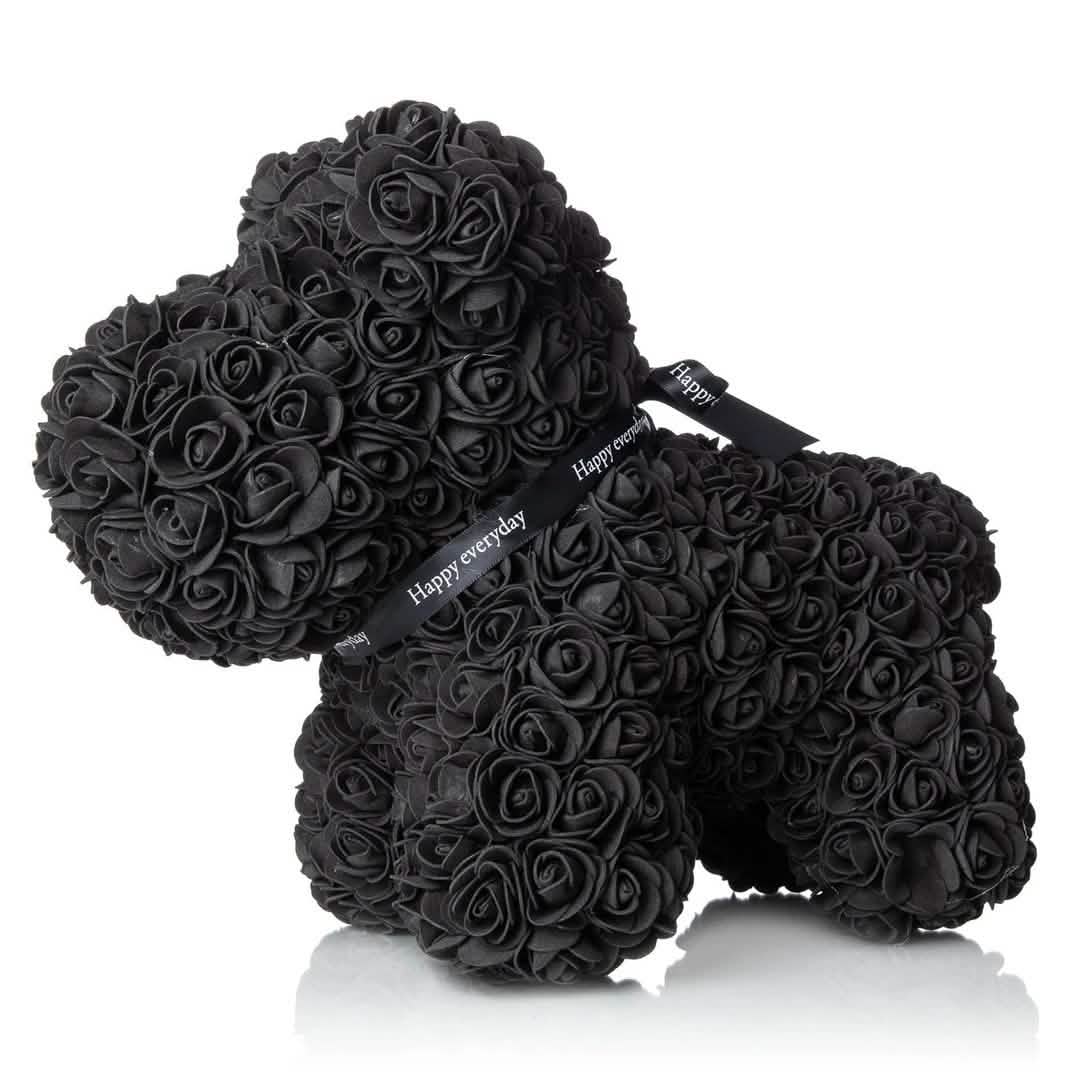 El cachorro de pétalos de rosa hecho a mano Forever