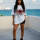 G West The Kiss Of Passion Oversized Women's T-Shirt