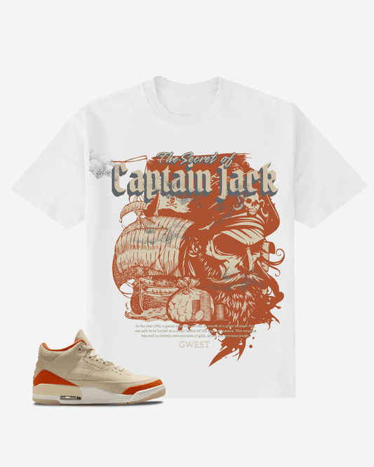 G West The Secret of Captain Jack Oversized T-Shirt Mens