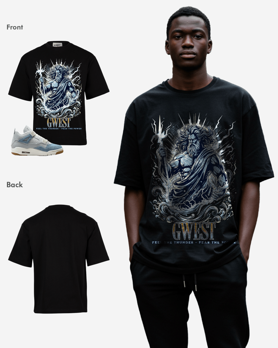 G West Thunderous Men's Oversized T-Shirt
