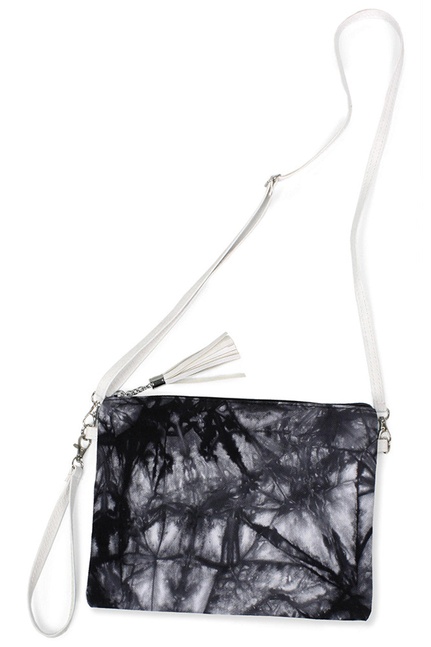 Tie Dye Print Crossbody Clutch Bag